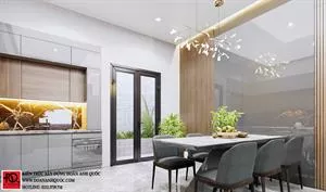 Thiết kế nội thất Phan Thiết mẫu nhà phố hiện đại 3 tầng 